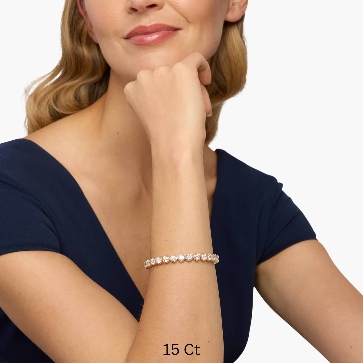 7 " four prong lab-grown diamond tennis bracelet