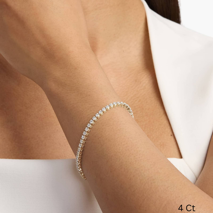 7 " Four Prong Lab-Grown Diamond Tennis Bracelet