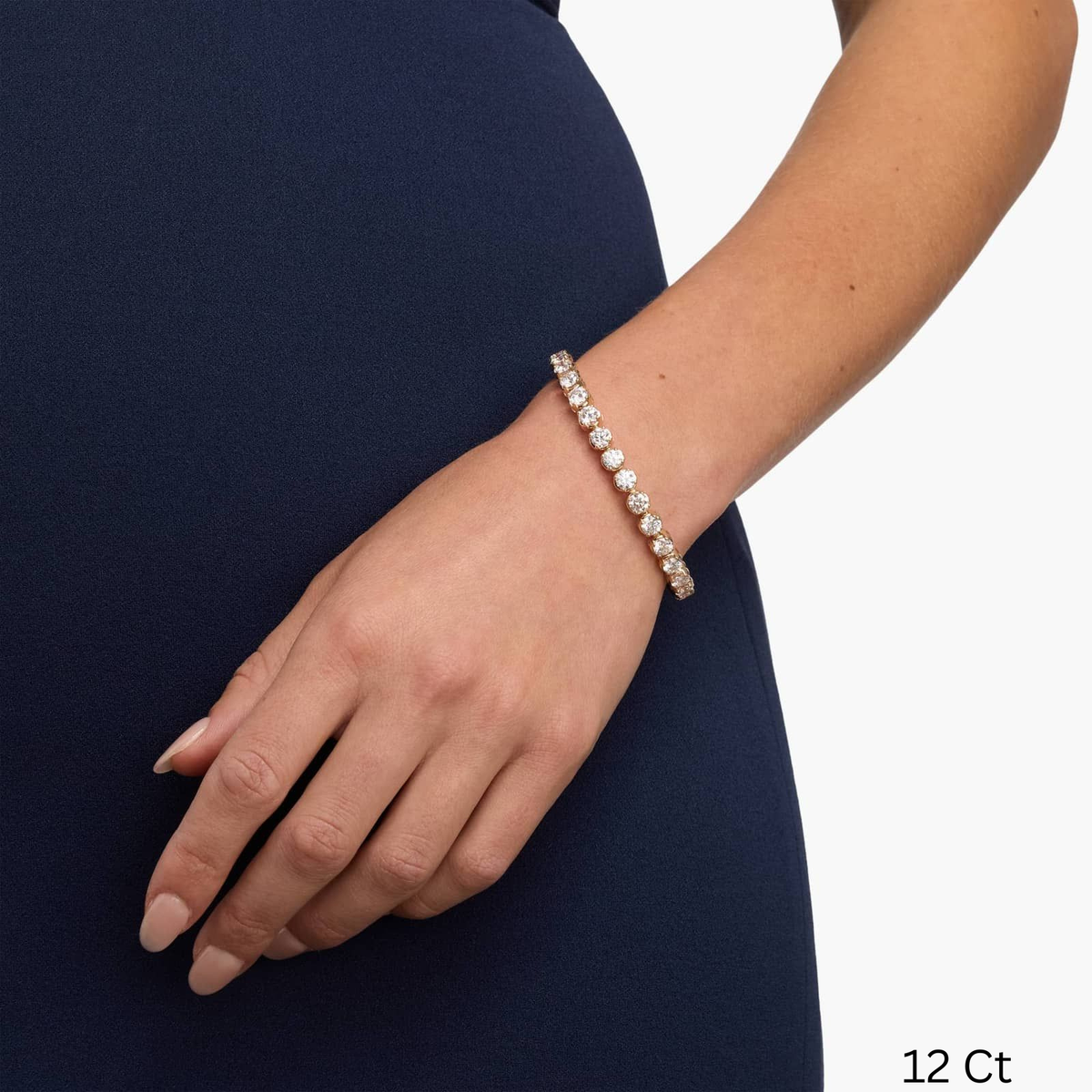 7 " four prong lab-grown diamond tennis bracelet