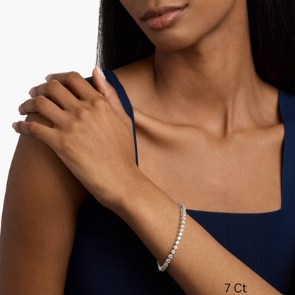 7 " Four Prong Lab-Grown Diamond Tennis Bracelet