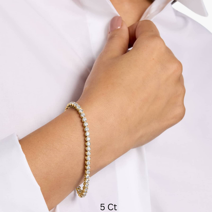 7 " Four Prong Lab-Grown Diamond Tennis Bracelet