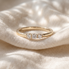 Round Cut 3 Stone Diamond Wedding Band