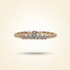 Graduated Five-Stone Diamond Tiara Band in Gold