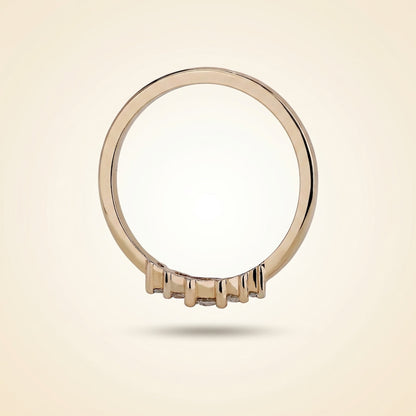 Graduated Five-Stone Diamond Tiara Band in Gold