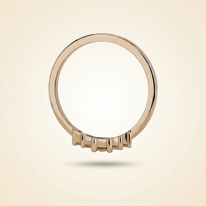 Graduated Five-Stone Diamond Tiara Band in Gold