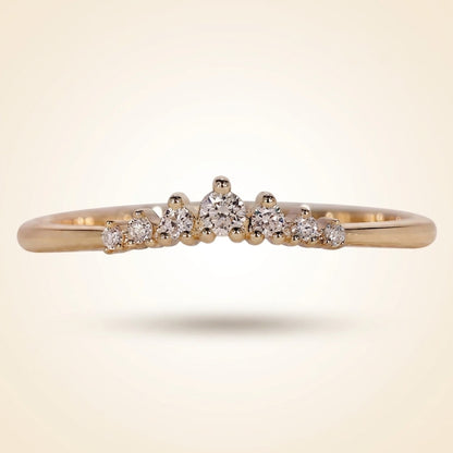 Graduated Seven-Stone Diamond Wedding Band