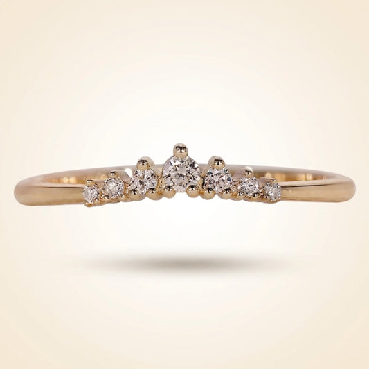 Graduated Seven-Stone Diamond Wedding Band