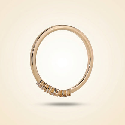 Graduated Seven-Stone Diamond Wedding Band