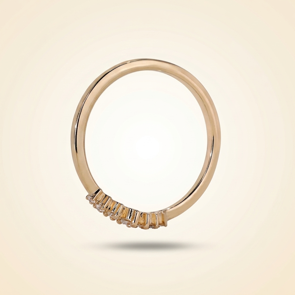 graduated seven-stone diamond wedding band