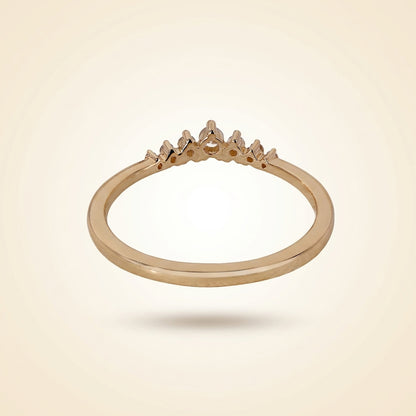 Graduated Seven-Stone Diamond Wedding Band