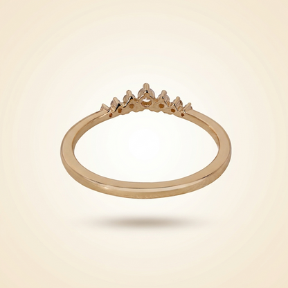 Graduated Seven-Stone Diamond Wedding Band