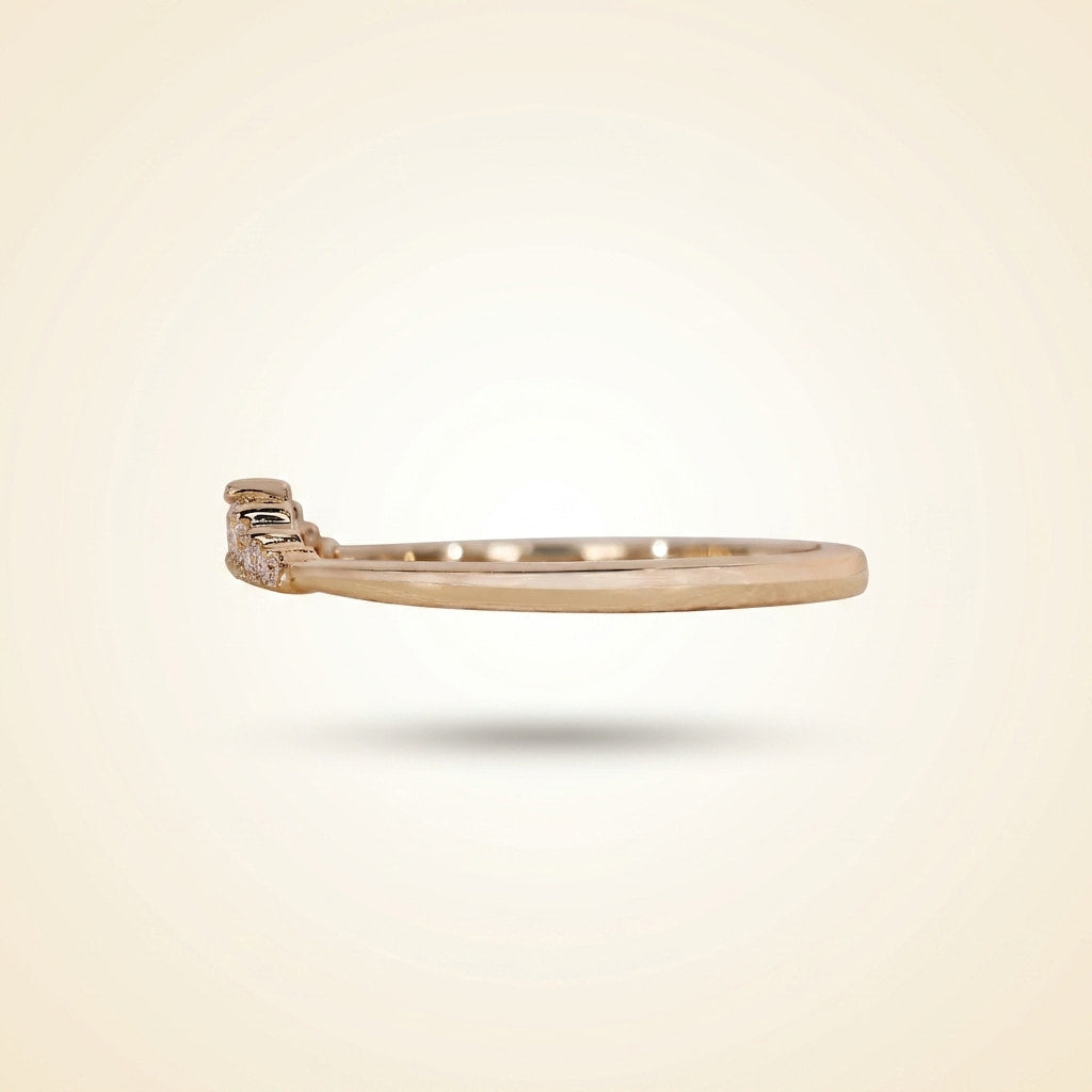 graduated seven-stone diamond wedding band