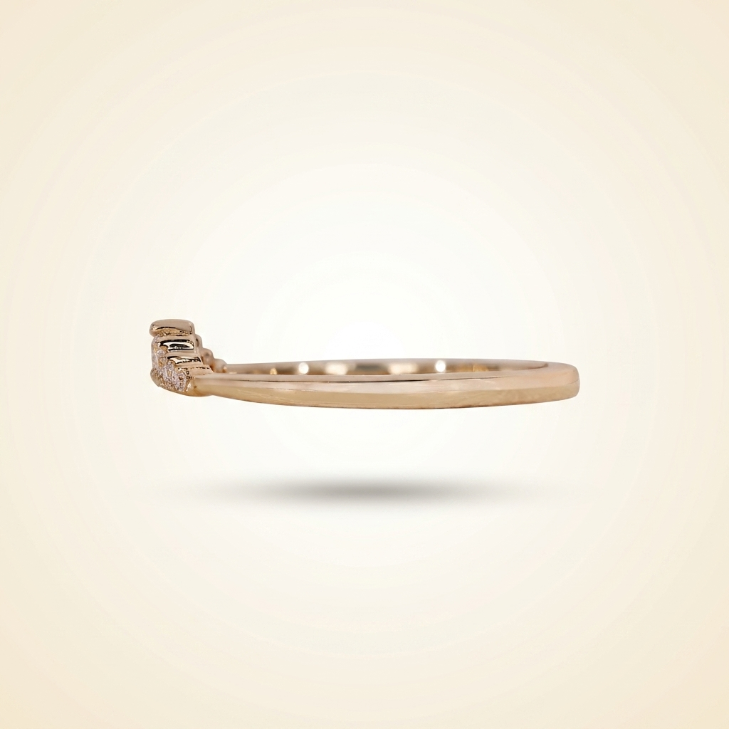 graduated seven-stone diamond wedding band