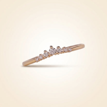 Graduated Seven-Stone Diamond Wedding Band
