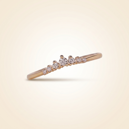 Graduated Seven-Stone Diamond Wedding Band