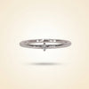 Single-Stone Solitaire Diamond Wedding Band