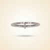 Single-Stone Solitaire Diamond Wedding Band
