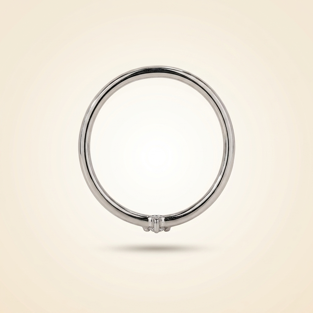 single-stone solitaire diamond wedding band