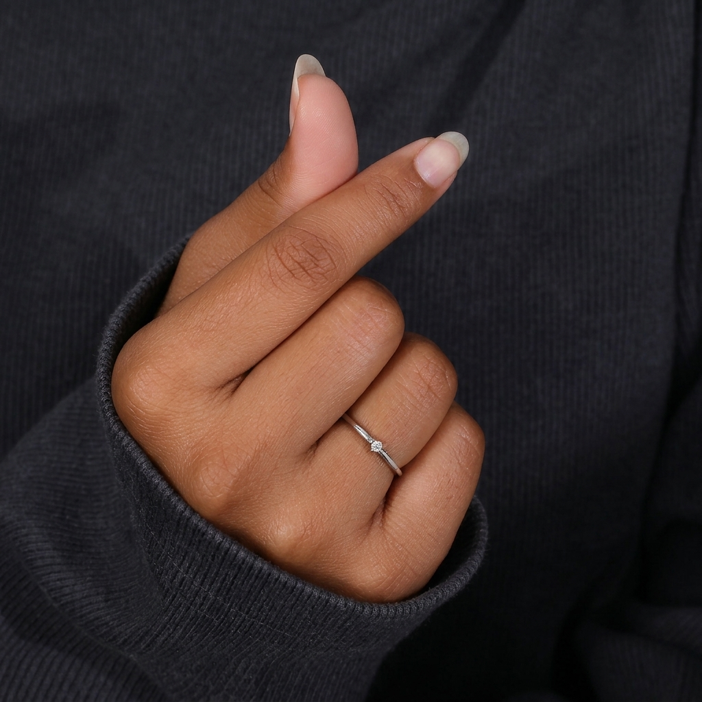 single-stone solitaire diamond wedding band
