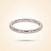 Distant Pavé Round Diamond Wedding Band
