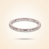 Distant Pavé Round Diamond Wedding Band