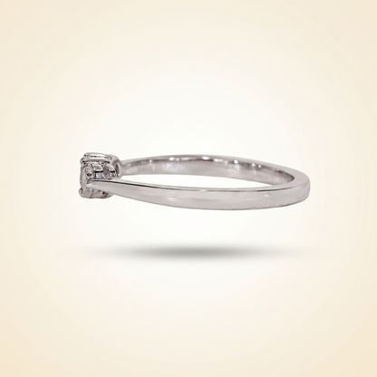 Three-Stone Round Diamond Shared-Prong Band