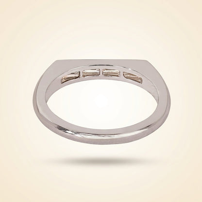 Horizontal Channel-Set Straight Baguette Diamond Band