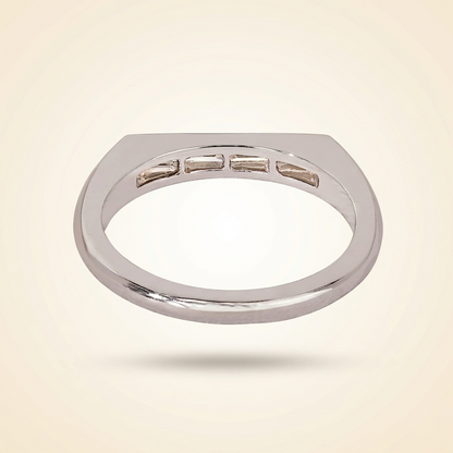 Horizontal Channel-Set Straight Baguette Diamond Band