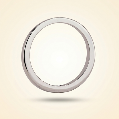 Single Flush-Set Baguette Diamond Solitaire Band