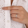 Single Flush-Set Baguette Diamond Solitaire Band