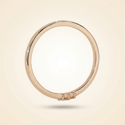Three-Stone Diamond Stackable Wedding Band