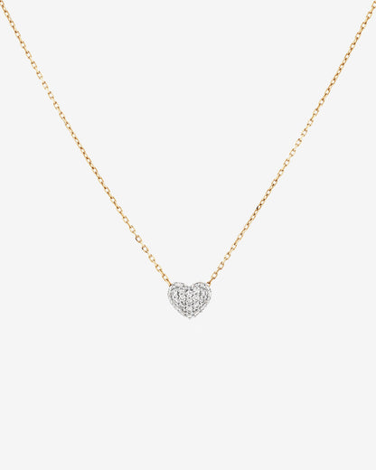 Lab Grown Diamond Pavé Heart Pendant Necklace