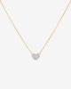 Lab Grown Diamond Pavé Heart Pendant Necklace