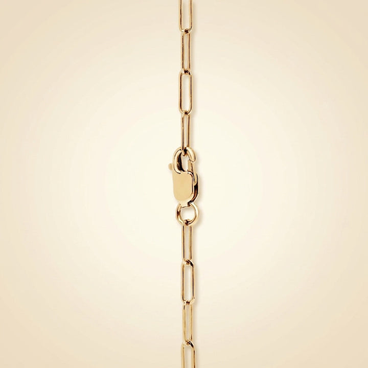 Mini Half Tennis Bracelet Lab Grown Round Diamond Paperclip Hybrid Bracelet