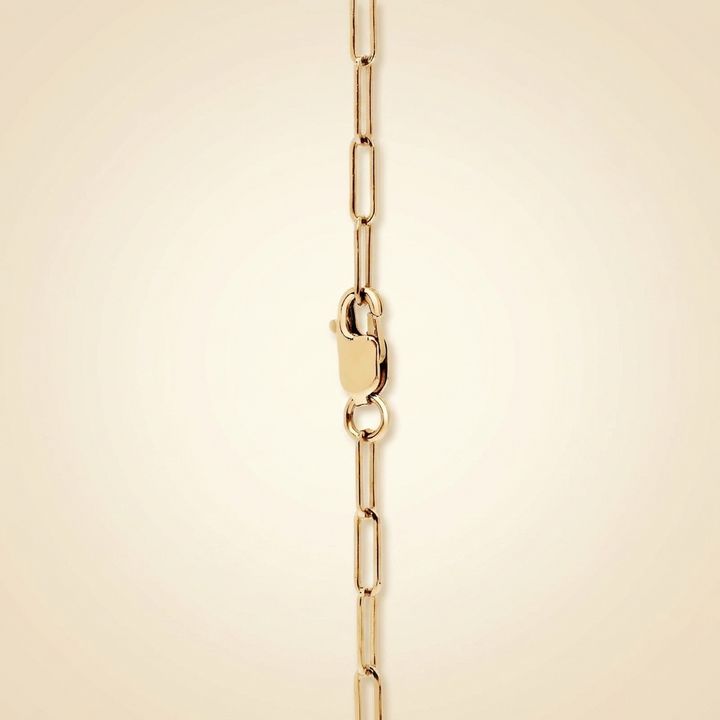 Mini Half Tennis Bracelet Lab Grown Round Diamond Paperclip Hybrid Bracelet