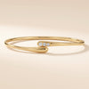 Crossover Lab Grown Diamond Drop Bangle