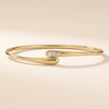 Crossover Lab Grown Diamond Drop Bangle