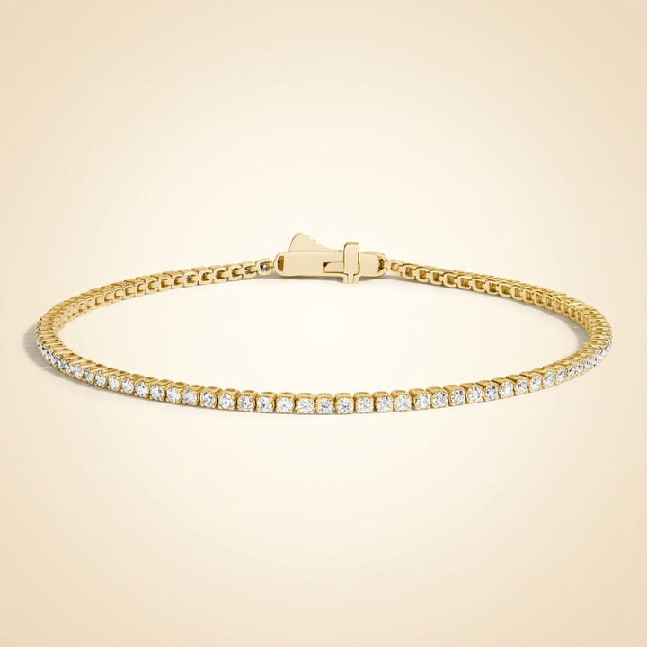 Petite Round Lab Diamond Tennis Bracelet