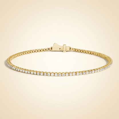 Petite Round Lab Diamond Tennis Bracelet