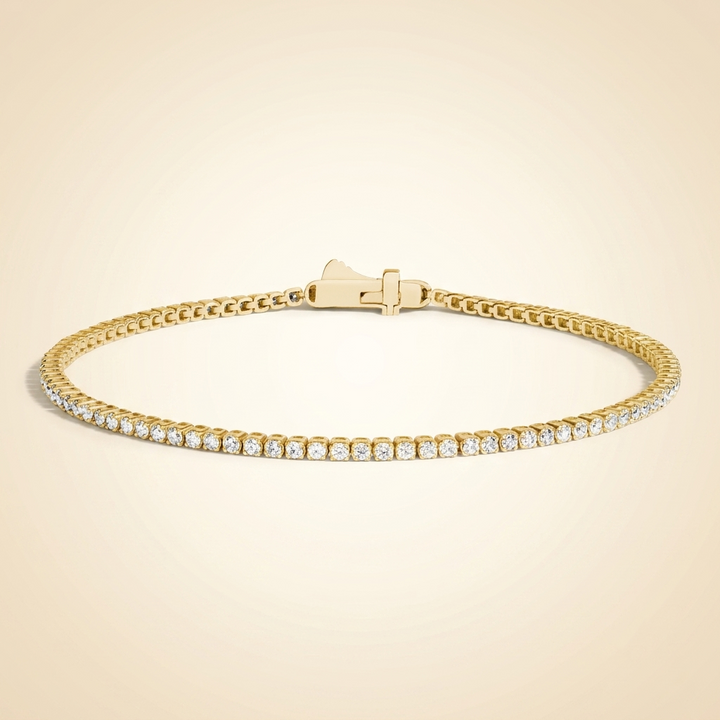 Petite Round Lab Diamond Tennis Bracelet