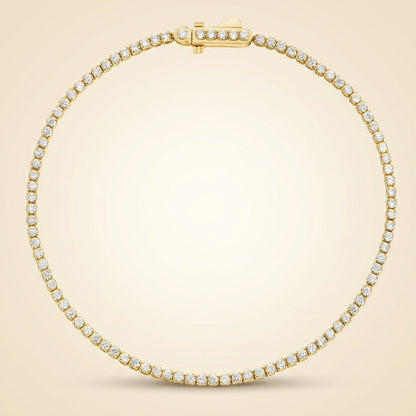 Petite Round Lab Diamond Tennis Bracelet
