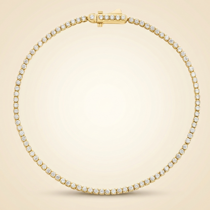 Petite Round Lab Diamond Tennis Bracelet
