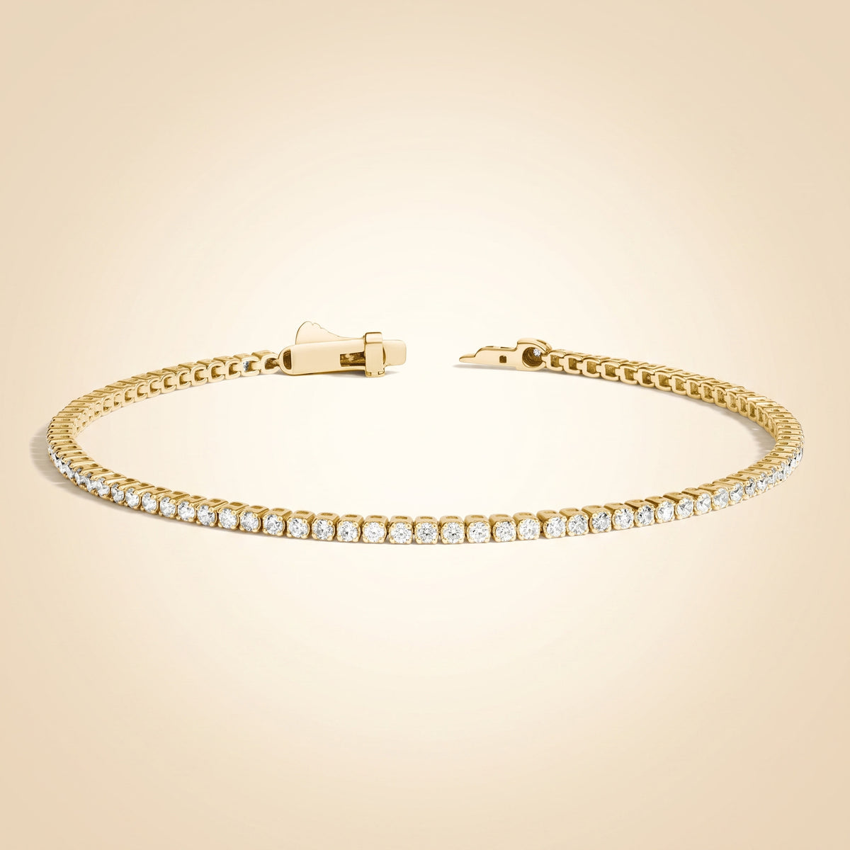 petite round lab diamond tennis bracelet