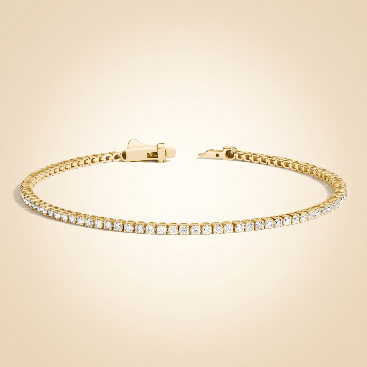petite round lab diamond tennis bracelet
