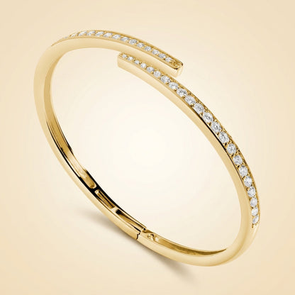 Lab Grown Diamond Pavé Wrap Hinged Bracelet