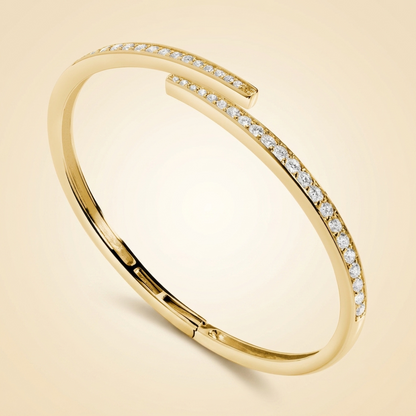 Lab Grown Diamond Pavé Wrap Hinged Bracelet