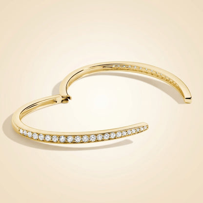 Lab Grown Diamond Pavé Wrap Hinged Bracelet