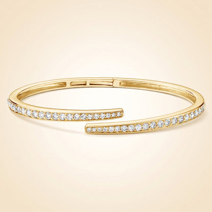 Lab Grown Diamond Pavé Wrap Hinged Bracelet
