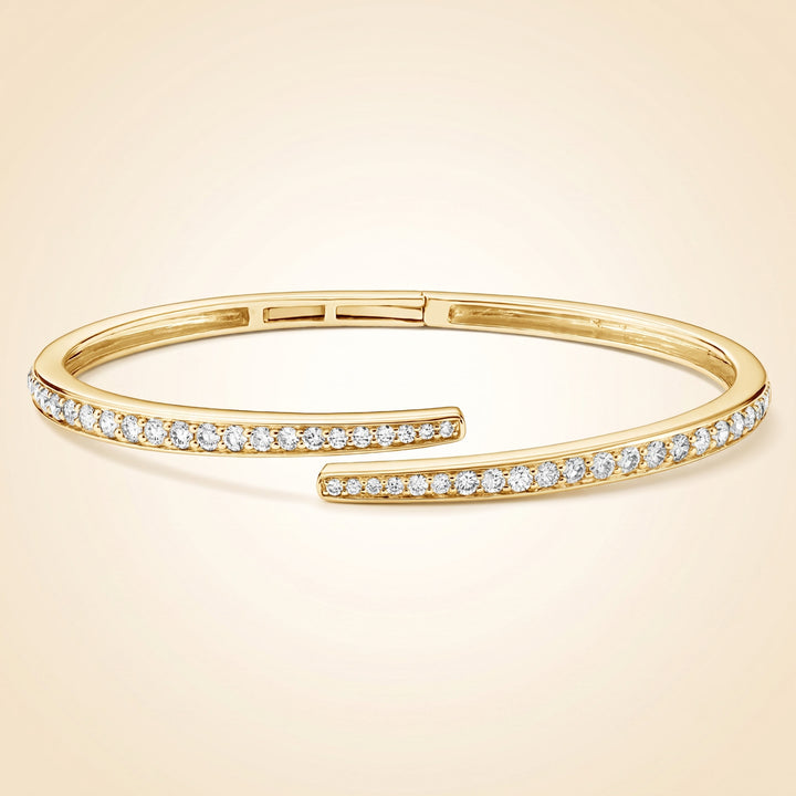 Lab Grown Diamond Pavé Wrap Hinged Bracelet