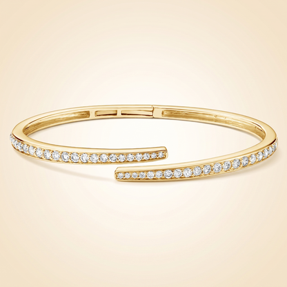 Lab Grown Diamond Pavé Wrap Hinged Bracelet